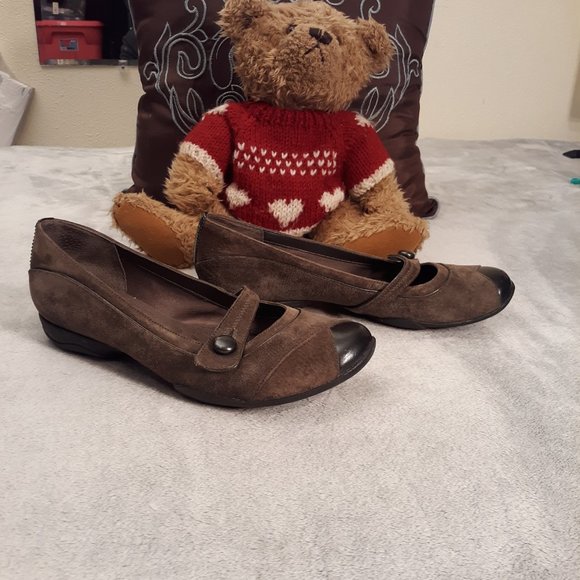 COPY - Privo By Clarks 75587 Brown Black Mary Jane Flats - Picture 3 of 8